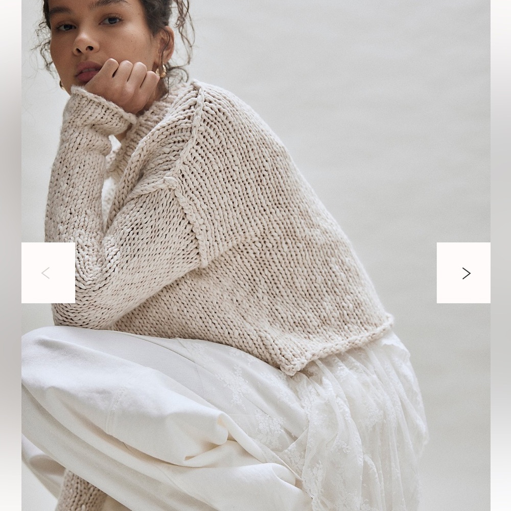 Free People Opal Rollneck Knit Sweater M - Picture 3 of 6
